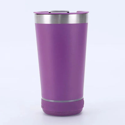 Bluetooth Audio Stainless Steel Travel Mug – 16oz