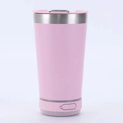 Bluetooth Audio Stainless Steel Travel Mug – 16oz