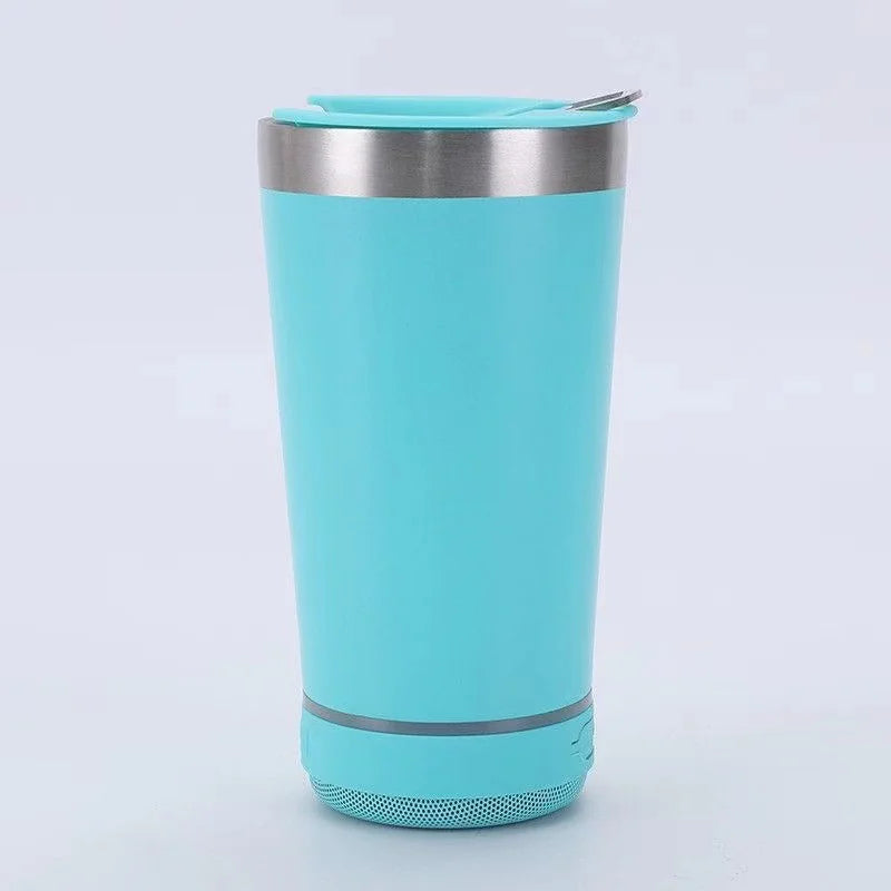 Bluetooth Audio Stainless Steel Travel Mug – 16oz