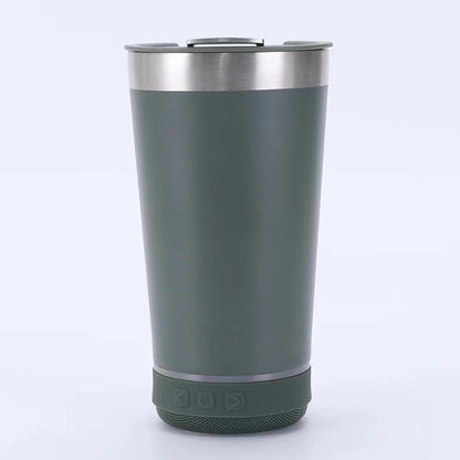 Bluetooth Audio Stainless Steel Travel Mug – 16oz