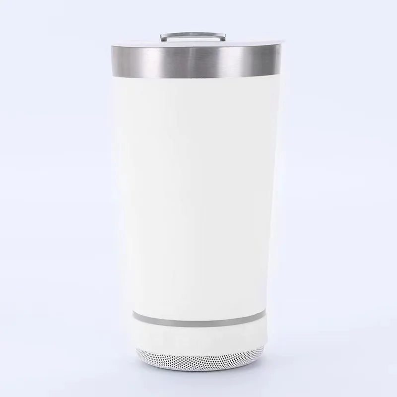 Bluetooth Audio Stainless Steel Travel Mug – 16oz