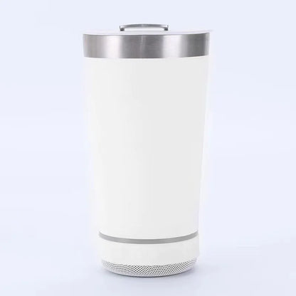 Bluetooth Audio Stainless Steel Travel Mug – 16oz