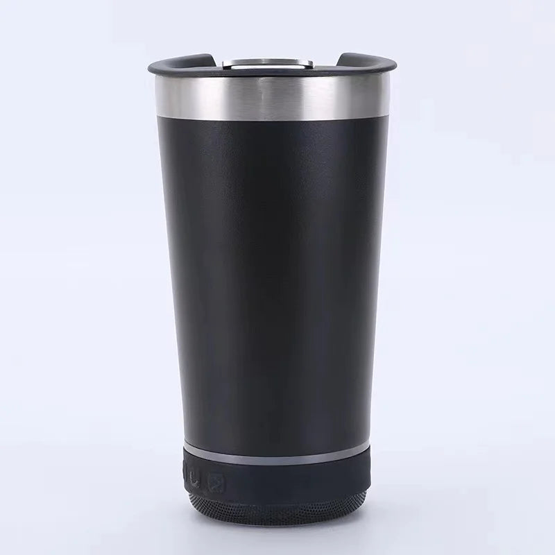 Bluetooth Audio Stainless Steel Travel Mug – 16oz