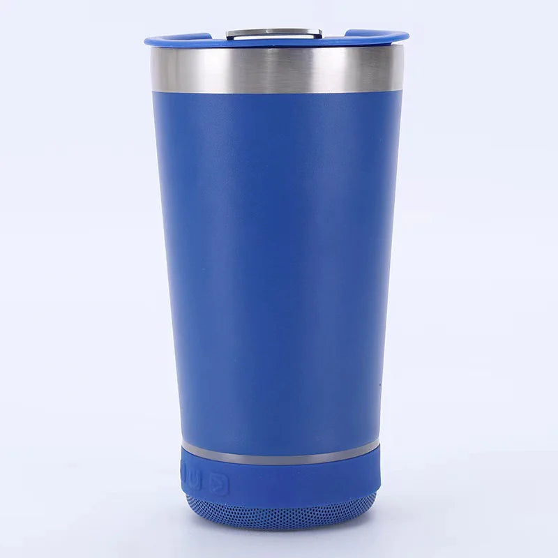 Bluetooth Audio Stainless Steel Travel Mug – 16oz