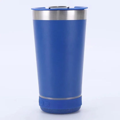 Bluetooth Audio Stainless Steel Travel Mug – 16oz